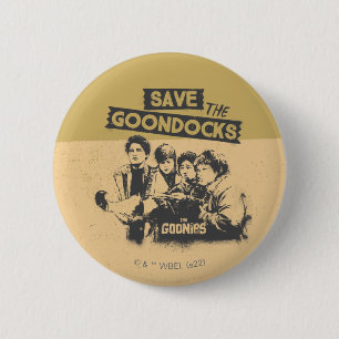 Bóton Redondo 5.08cm Os Goonies "Salvem As Docks"