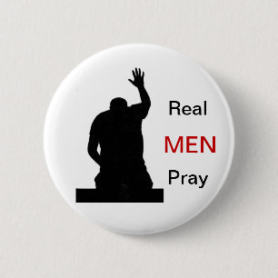 Bóton Redondo 5.08cm Os homens reais Pray
