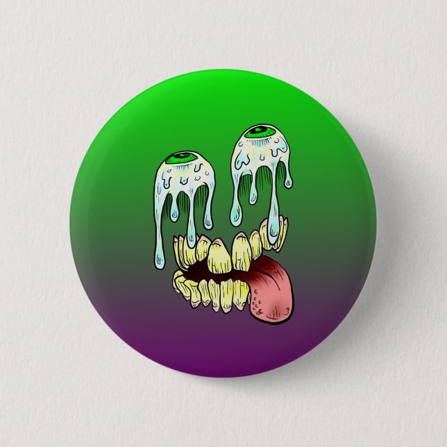 Bóton Redondo 5.08cm Os olhos levantam o botão (Frente)