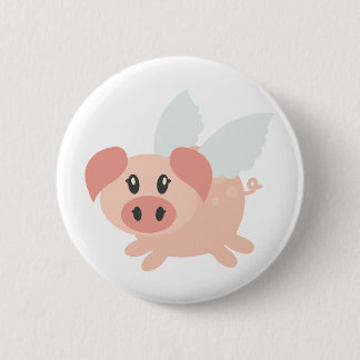 Bóton Redondo 5.08cm Os porcos puderam voar