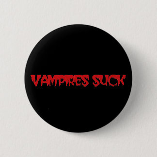 Bóton Redondo 5.08cm Os vampiros engraçados sugam o Pin do botão do Dia