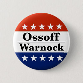 Bóton Redondo 5.08cm Ossoff Warnock Georgia Runoffs