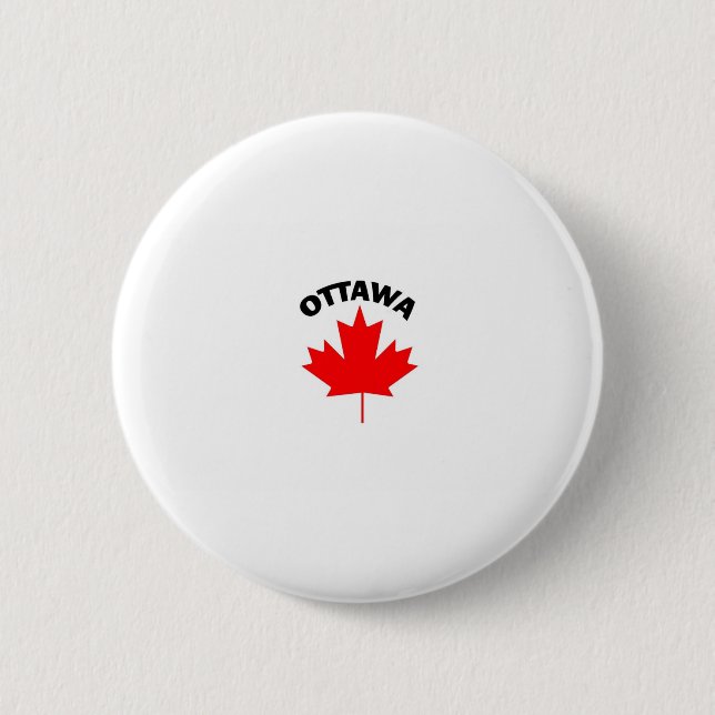 Bóton Redondo 5.08cm Ottawa, Ontário (Frente)