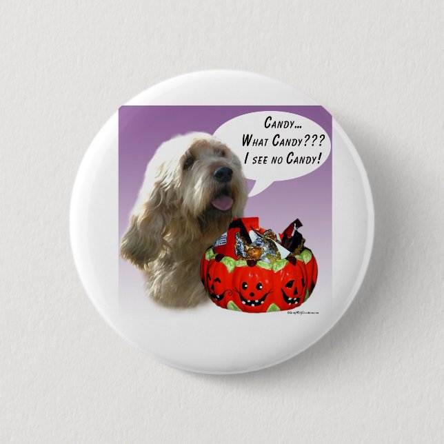 Bóton Redondo 5.08cm Otterhound Halloween Candy (Frente)