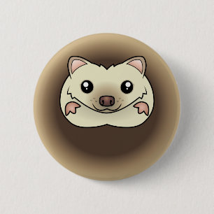 Bóton Redondo 5.08cm ouriço pigmeu de desenho animado