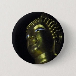 Bóton Redondo 5.08cm Ouro Buda à Noite