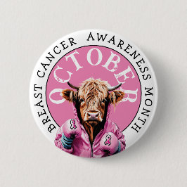 Bóton Redondo 5.08cm Outubro é o Rosa de Consciência do Cancer da Mama