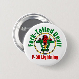 Bóton Redondo 5.08cm P-38 Pino Diabo Com Forte