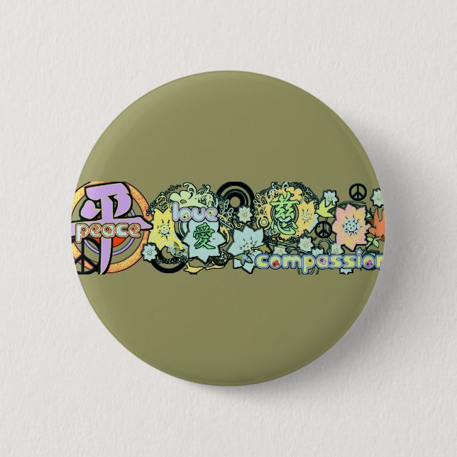 Bóton Redondo 5.08cm pacielovecompaixão (Frente)