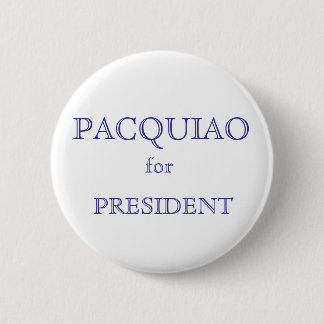 Bóton Redondo 5.08cm PACQUIAO, para, PRESIDENTE