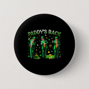 Bóton Redondo 5.08cm Paddys Back Trump St Pattyday Da
