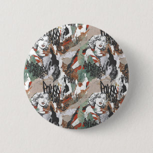 Bóton Redondo 5.08cm Padrão 6 da Supergirl Comic Capers