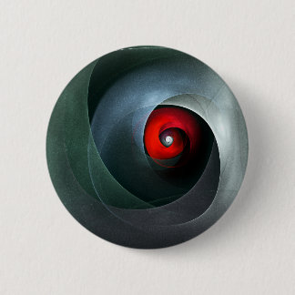 Bóton Redondo 5.08cm Padrão de Arte Moderna Abstrato de Roteiro Vermelh