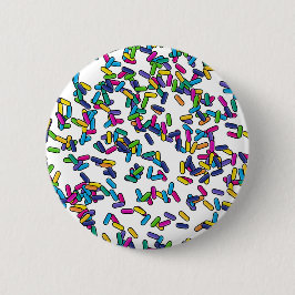 Bóton Redondo 5.08cm Padrão de borrifadas espalhadas