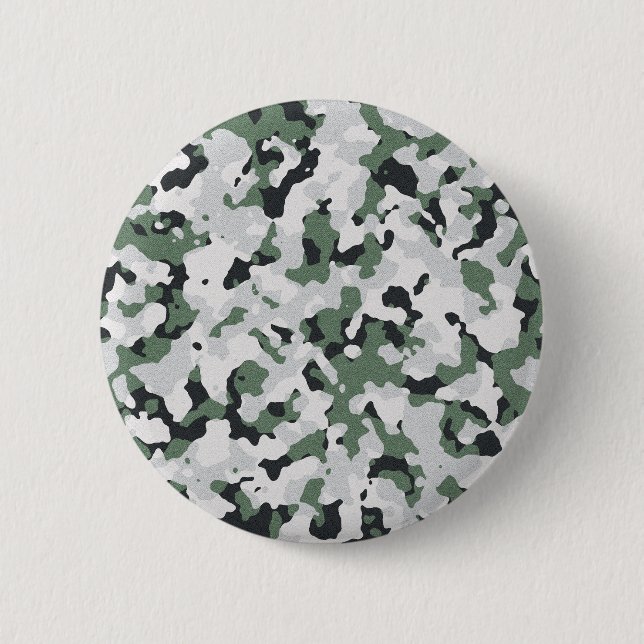 Bóton Redondo 5.08cm Padrão de camuflagem verde (Frente)