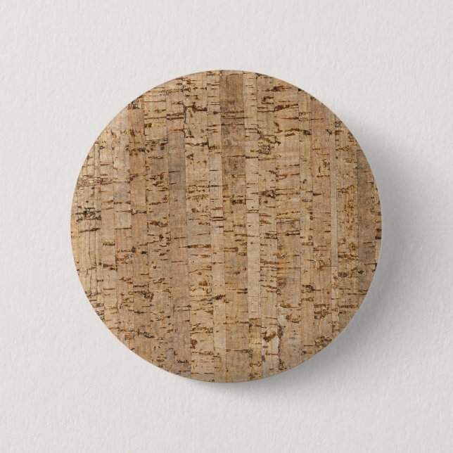 Bóton Redondo 5.08cm Padrão de carvalho de Cork (Frente)