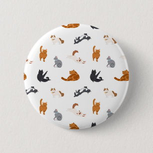 Bóton Redondo 5.08cm Padrão de Cat
