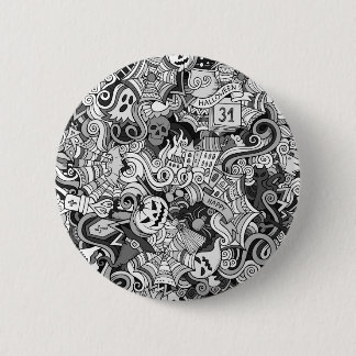 Bóton Redondo 5.08cm Padrão de Dia das Bruxas