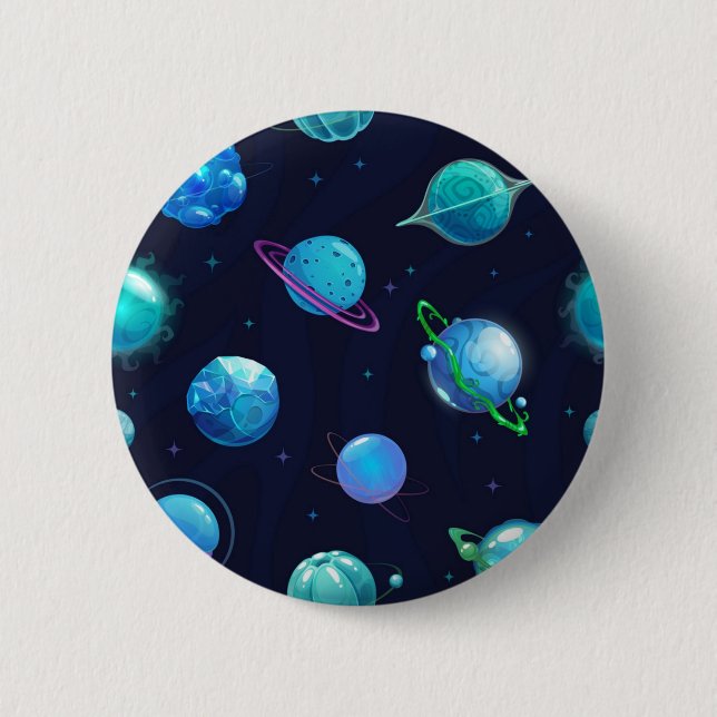 Bóton Redondo 5.08cm Padrão de espaço (Frente)