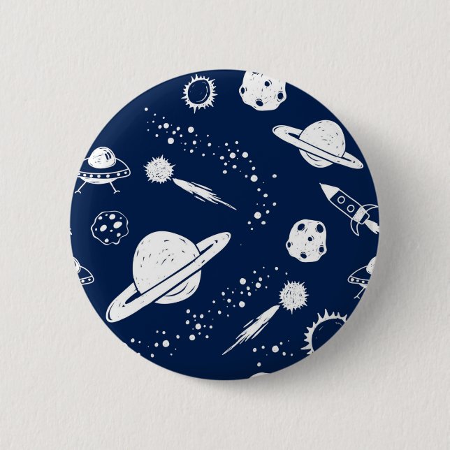 Bóton Redondo 5.08cm Padrão de espaço (Frente)