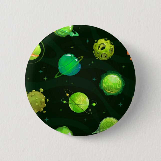 Bóton Redondo 5.08cm Padrão de espaço (Frente)