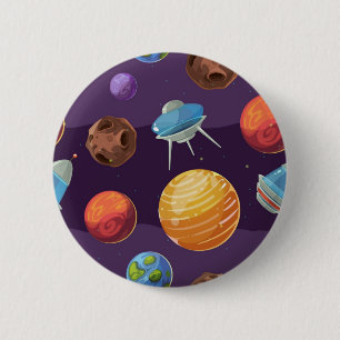 Bóton Redondo 5.08cm Padrão de espaço