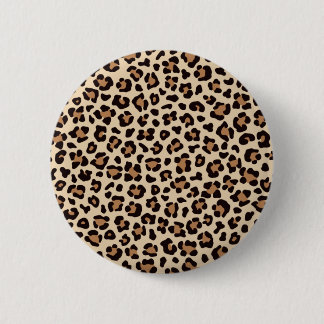 Bóton Redondo 5.08cm Padrão de impressão do leopardo de Pastel