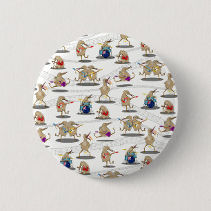 Bóton Redondo 5.08cm PADRÃO DE MÚSICA NZ Kiwi