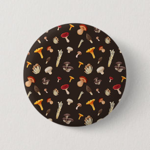 Bóton Redondo 5.08cm Padrão do cogumelo