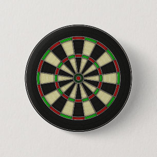 Bóton Redondo 5.08cm Padrão do Dart Board. Na moda, Presente Perfeito 