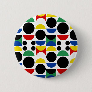 Bóton Redondo 5.08cm Padrão do século de Médio Bauhaus escandinavo