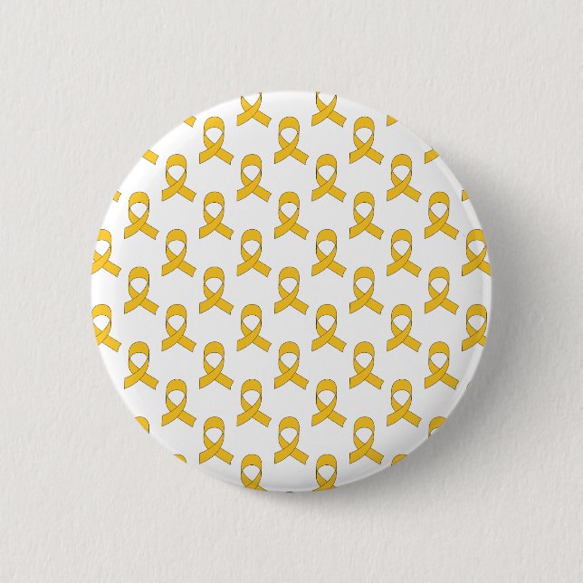 Bóton Redondo 5.08cm Padrão Dourado de fita (Frente)