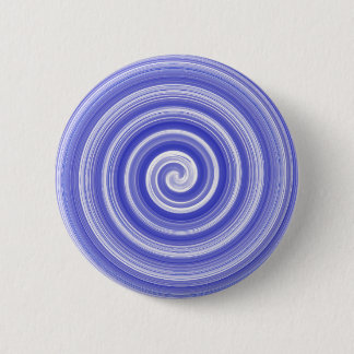 Bóton Redondo 5.08cm Padrão espiral azul e branco