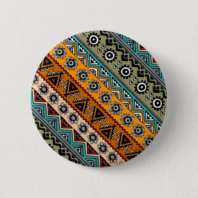 Bóton Redondo 5.08cm Padrões aztec coloridas (Frente)