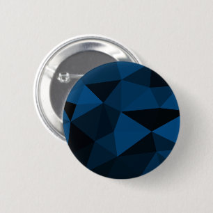 Bóton Redondo 5.08cm Padrões de malha geométrica azul-escuro e preto