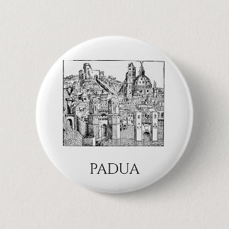 Bóton Redondo 5.08cm Padua Minimalista Silhueta Medieval Arte Linear