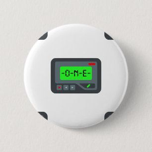 Bóton Redondo 5.08cm pager emoji