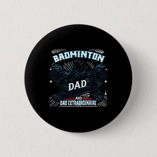 Bóton Redondo 5.08cm Pai De Badminton Shuttle Legenda Engraçado