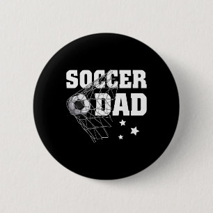 Bóton Redondo 5.08cm Pai de Futebol Engraçado Pai Amante do Esporte Fã