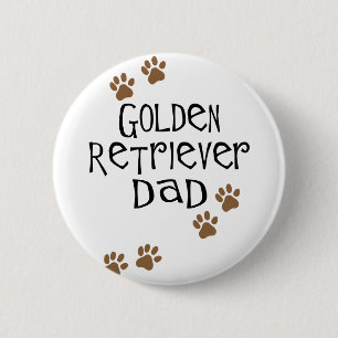 Bóton Redondo 5.08cm Pai do golden retriever