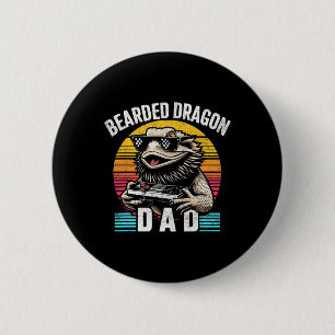 Bóton Redondo 5.08cm Pai Dragon Vintage Jogo de Vídeo Lizard Repti