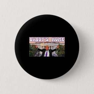 Bóton Redondo 5.08cm Pai Funny Trump 2024 Stand With Trump Gif