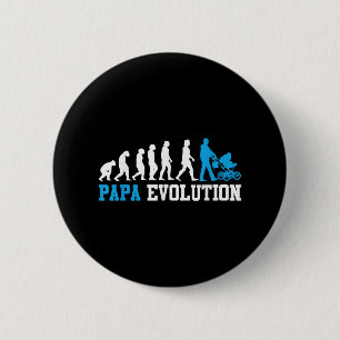 Bóton Redondo 5.08cm Pai Futuro Papa Evolução Engraçada Paternidade