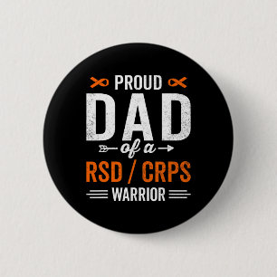 Bóton Redondo 5.08cm Pai Orgulhoso De Um Guerreiro Sobrevivente De Rsd