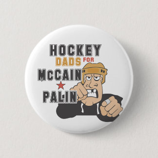 Bóton Redondo 5.08cm Pais do hóquei para botões de McCain Palin