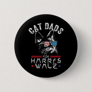 Bóton Redondo 5.08cm Pais Para Harris Waltz 2024 Sinalizador Dos Eua