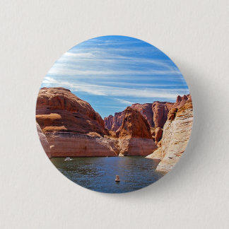 Bóton Redondo 5.08cm Paisagem das reservas de água da arizona da página