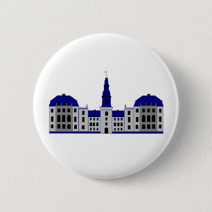 Bóton Redondo 5.08cm Palácio de Christiansborg