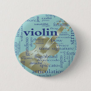 Bóton Redondo 5.08cm Palavras do violino