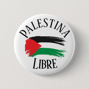 Bóton Redondo 5.08cm Palestina Livre Palestina Español - Pin